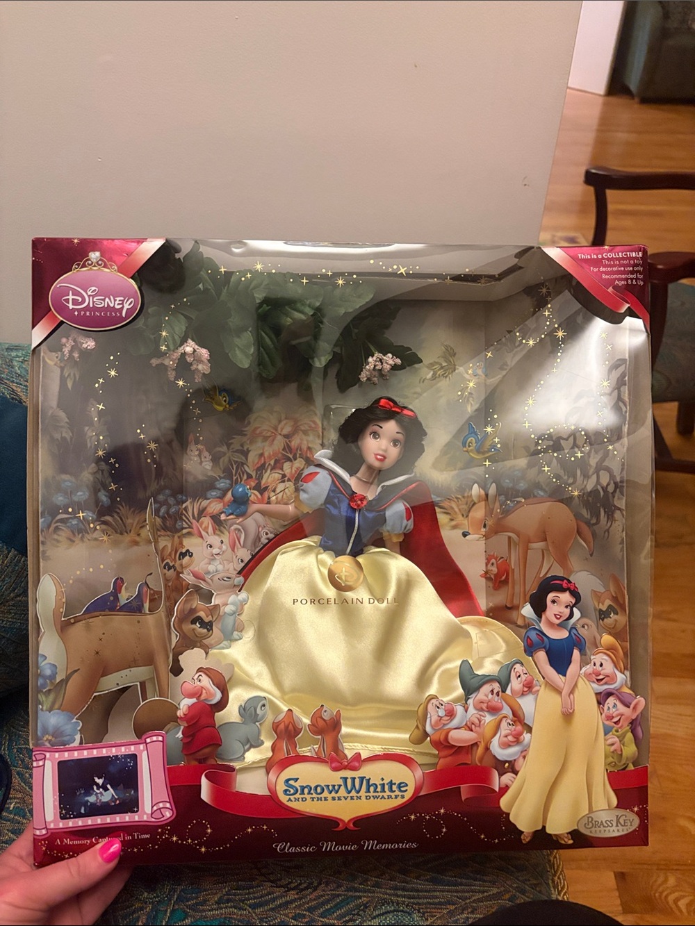 Disney Snow White Porcelain Doll Brand New in Box